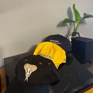 Cap Collection - Arizona Diamond Backs Cap, Yellow Aeropostale Cap, NASCAR Cap